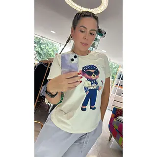 Camiseta Hueso De Algodón: Básico Esencial Con Estilo