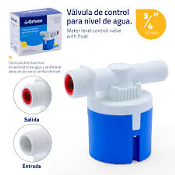 Valvula De Control Para Nivel Del Agua 3/4
