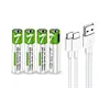 Pilas Recargables Type C 4aaa
