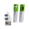Pilas Recargables Type C 2aaa