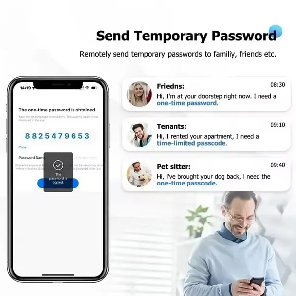 Cerradura Inteligente Wifi App Tuya Con Huella Dactilar Casa