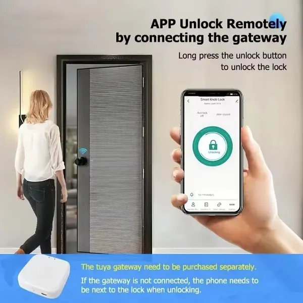 Cerradura Inteligente Wifi App Tuya Con Huella Dactilar Casa