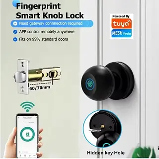 Cerradura Inteligente Wifi App Tuya Con Huella Dactilar Casa