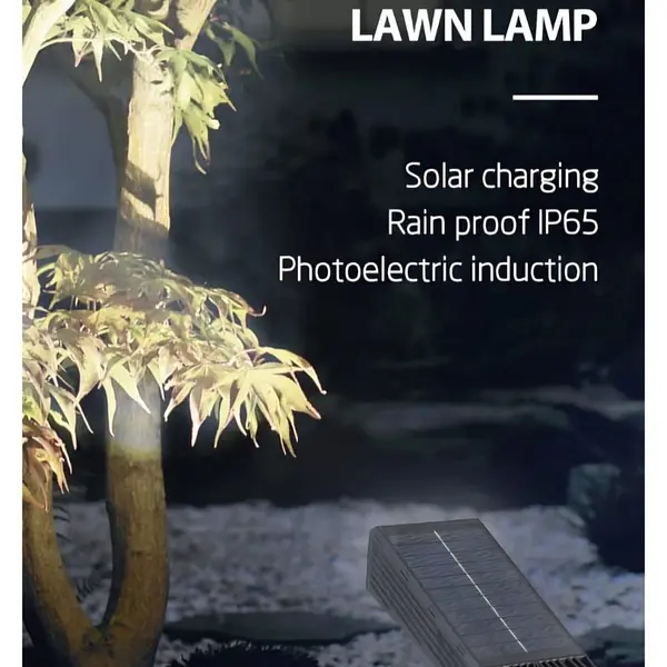 Lampara Solar Led Decorativa Para Exteriores Jardin