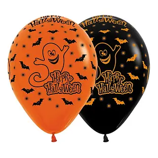 Globo R-12x12 Inf Halloween Noche N-N Stdo Sempertex