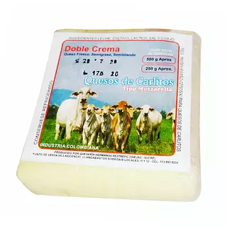 Queso Doble Crema Carlitos (Tajado)