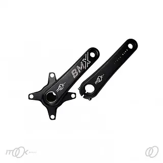 Bielas Para Bmx Color Negro / Bcd 104 160 Mm 625 Gr