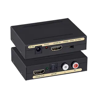 Caja Conversora Hdmi + Audio 4k X 2k (Spdf +L/R) Con Optico