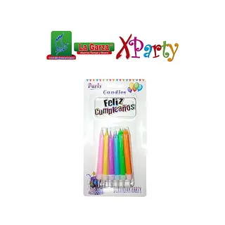 Velita Cumpleaños Fashion X 12 Unidades Sc-7042 Sc-7036