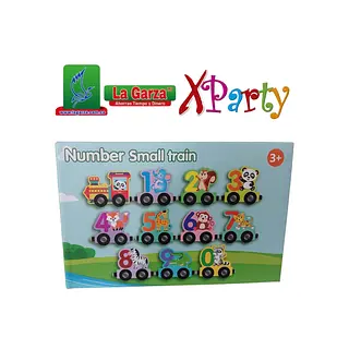 Didácticos Madera Tren Figuras Números A35
