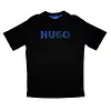 Camiseta Negra Talla L Con Diseño Azul Hugo Boss