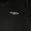 Camiseta Negra Talla L Con Estampado Balenciaga