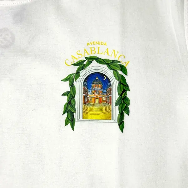 Camiseta Blanca Talla L Con Estampado Casablanca