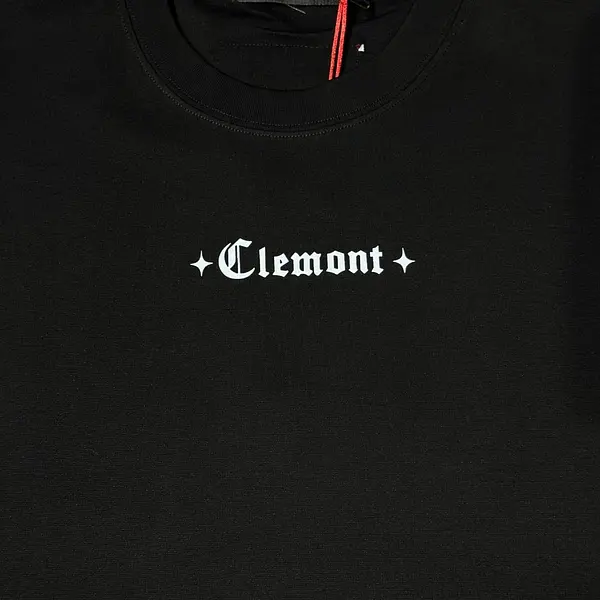 Camiseta Negra Talla L Con Estampado Clemont