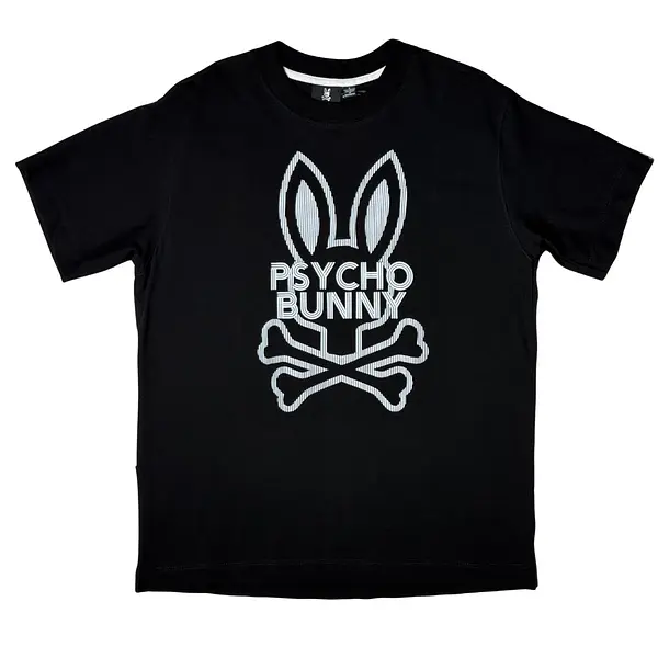 Camiseta Negra Talla L Con Estampado Psychobunny