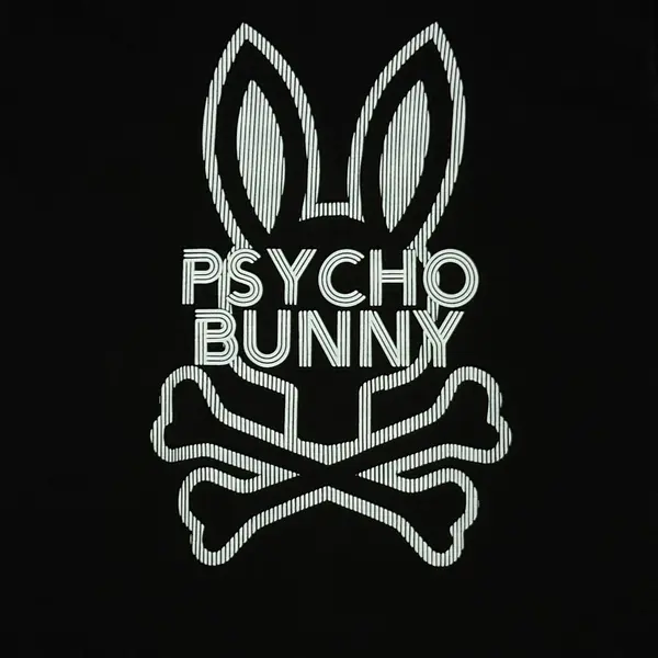 Camiseta Negra Talla L Con Estampado Psychobunny