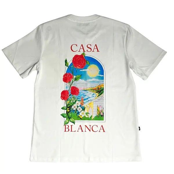 Camiseta Blanca Talla L Con Estampado Casablanca