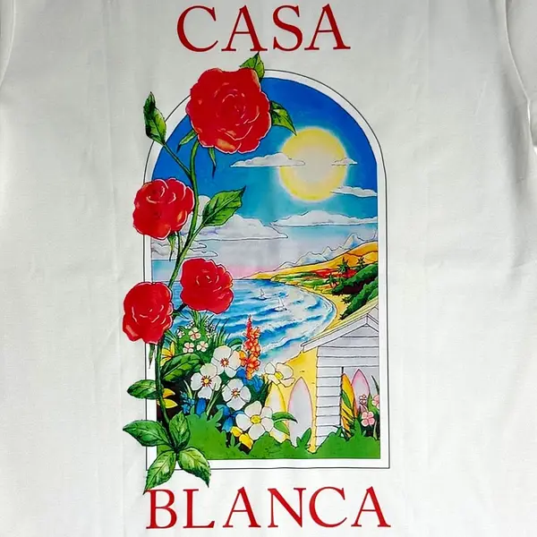 Camiseta Blanca Talla L Con Estampado Casablanca