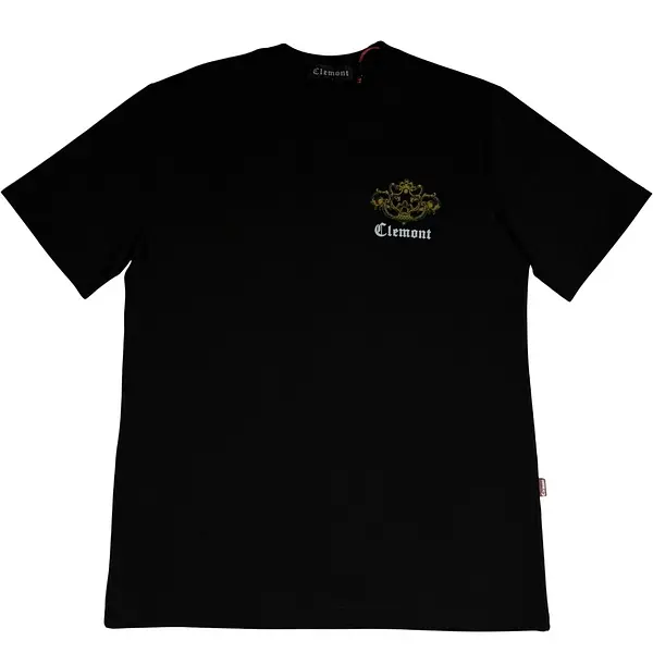 Camiseta Negra Talla L Con Estampado Dorado Clemont