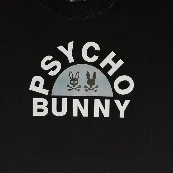 Camiseta Negra Talla Xl Con Estampado Psychobunny