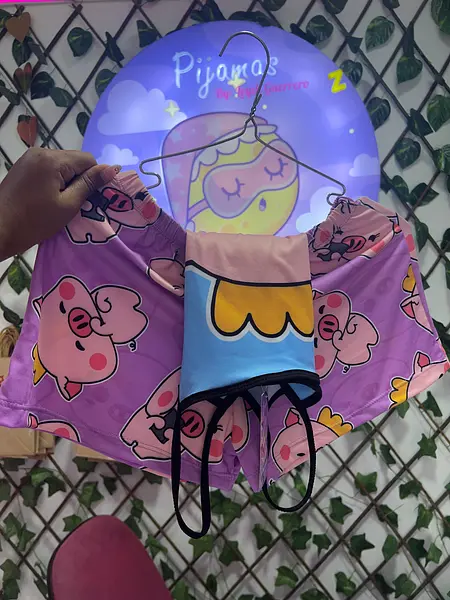 Pijama Dama Shorts Marrano