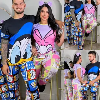 Pijama Pareja Pato Donald