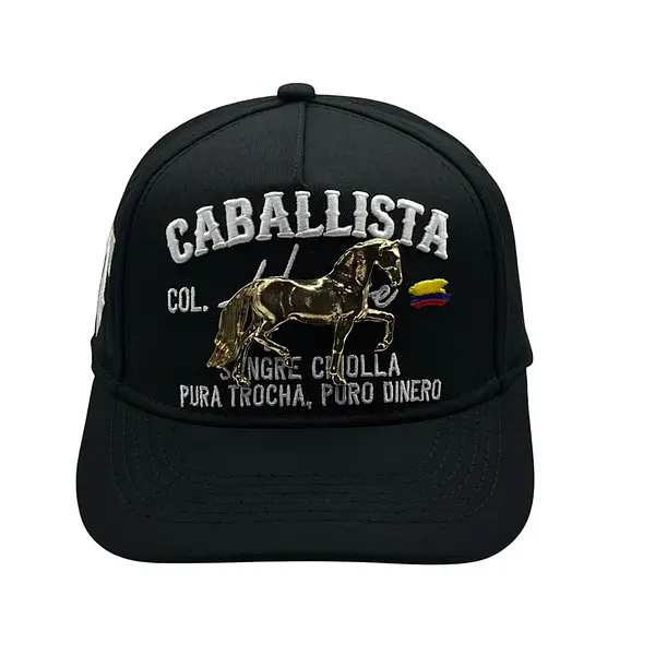 Equino Caballista Placa Dorada
