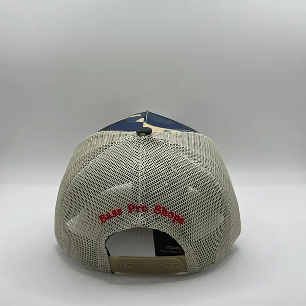 Bass Camuflado Azul Parche Amarillo