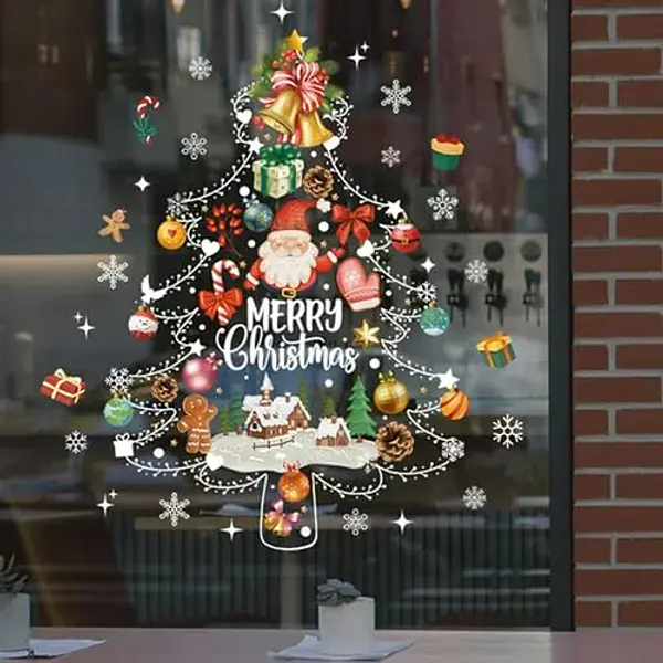 Sticker Vidrio Navideño Ax945 Ax809