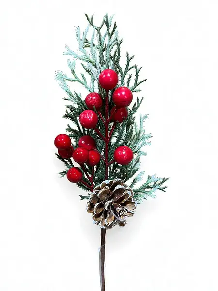 Pin Hoja Navidad 20cm