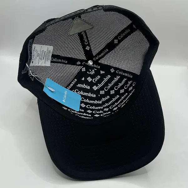 Gorra Columbia Negra Letras Naranja