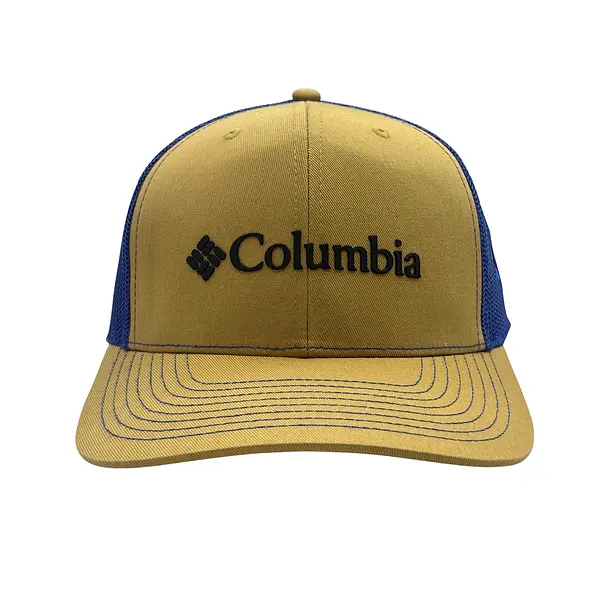 Gorra Columbia Amarilla Malla Azul