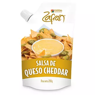 Salsa De Queso Cheddar Zafran 200 G