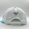 Gorra Columbia Blanca Letras Azul Cielo