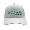 Gorra Columbia Blanca Letras Azul Cielo