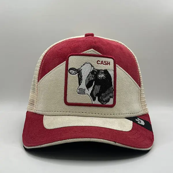 Cash Vaca Gamuza Rojo Blanco