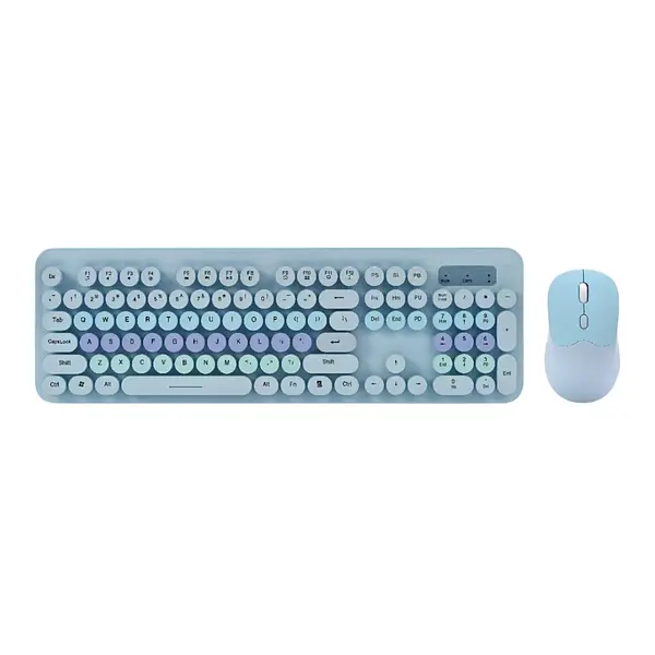 Teclado Teclas Redonda Blue Inalámbrico T1b 2.4h