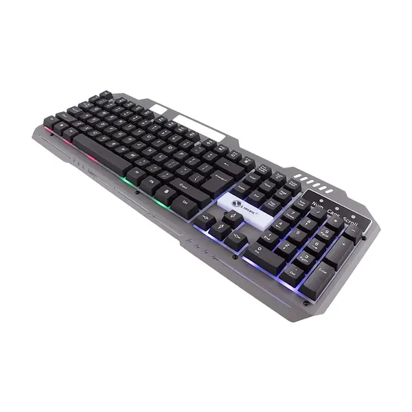 Teclado Gamer K25 Metalico Rgb Con Soporte Celular