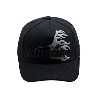 Hellstar Logo Plateado Letra Negra