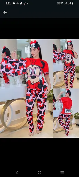 Pijama Dama Tres Piezas