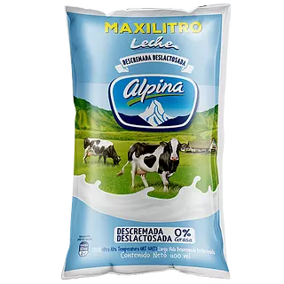 Six De Leche Descremada Deslactosada Maxilitro Alpina 1100 M