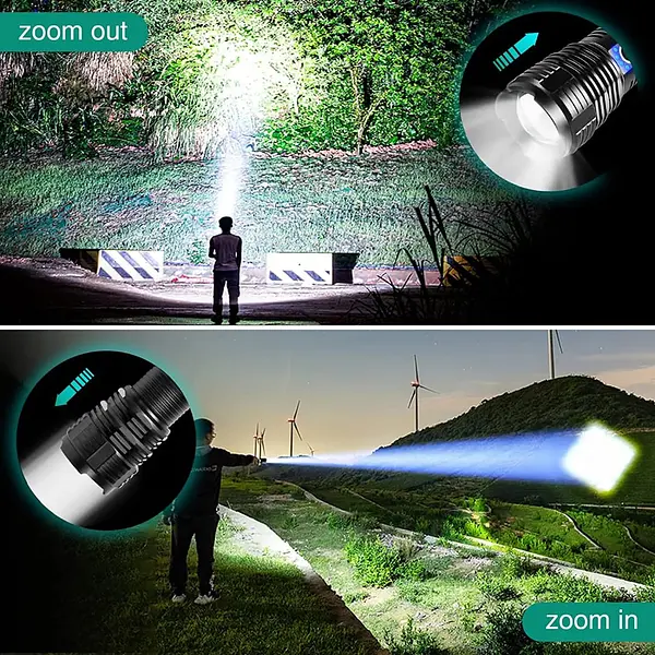 Linterna Alta Intensidad Recargable Implemeable 5000 Mah