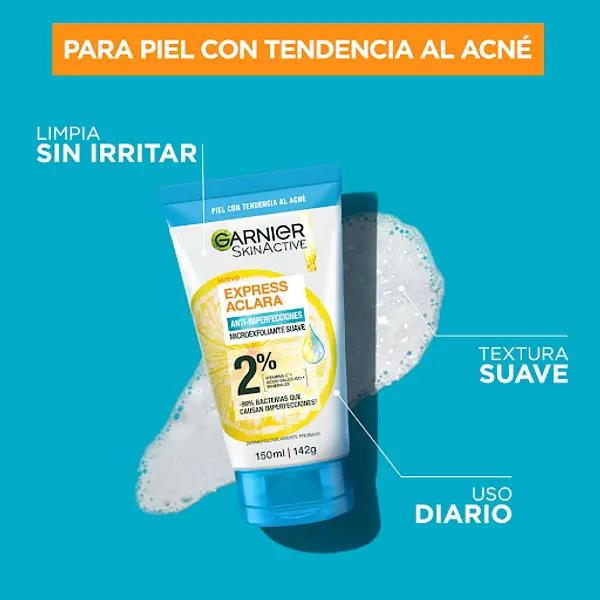 Limpiador Garnier Microexfoliante Anti Imperfecciones