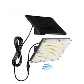 Lampara Reflector Led Solar Ip67 Exterior Sensor Movimiento