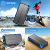 Power Bank Solar Carga Inalambrica 20000 Mah 4 Cables