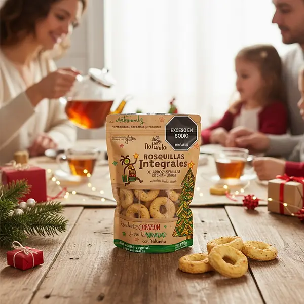 Rosquillas Integrales Arroz Paquetón Edición Navidad