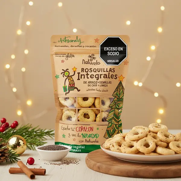 Rosquillas Integrales Arroz Paquetón Edición Navidad