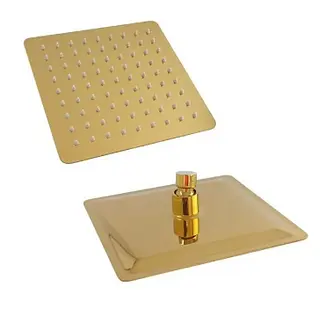 Ducha Cuadrada Dorado Satin 8pl Sg