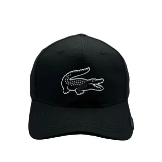 Lacoste Negra Cocodrilo Negro En Goma