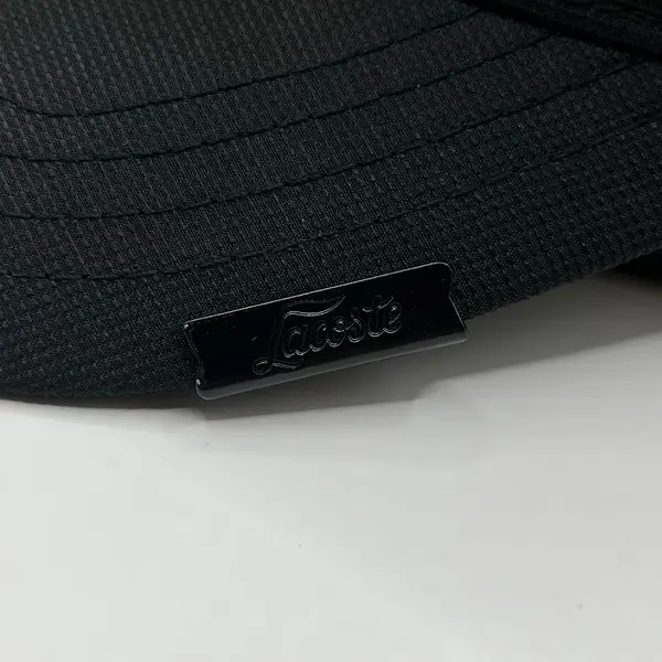 Lacoste Negra Cocodrilo Negro En Goma